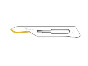 DIAMANTINE STAINLESS STEEL BLADES N. 15 - sterile