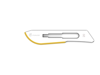 DIAMANTINE STAINLESS STEEL BLADES N. 20 - sterile