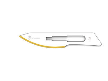 DIAMANTINE STAINLESS STEEL BLADES N. 23 - sterile