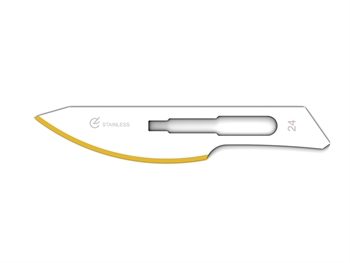 DIAMANTINE STAINLESS STEEL BLADES N. 24 - sterile