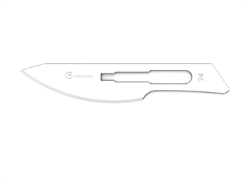 GIMA STAINLESS STEEL BLADES N. 24 - sterile