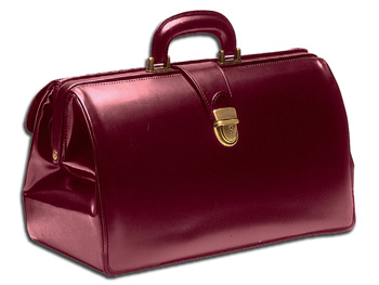 "SUPER TEXAS LEATHER" MEDICAL BAG - bordeaux