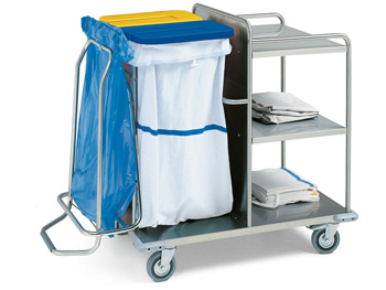 LAUNDRY TROLLEY - stainless steel