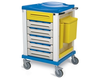 PHARMACY TROLLEY - small 15 partition