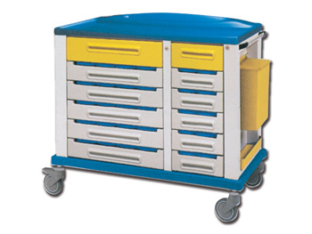 PHARMACY TROLLEY - large 30 partition