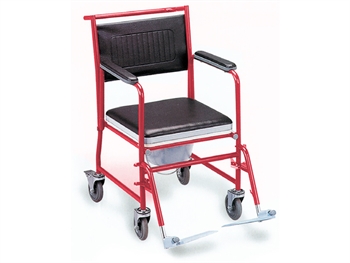 COMMODE WHEELCHAIR with castors - painted