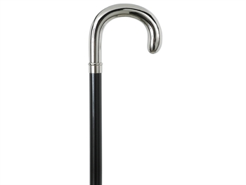 LEONARDO WOOD STICK - metal - curved handle