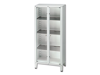 VALUE CABINET - 2 doors - tempered glass