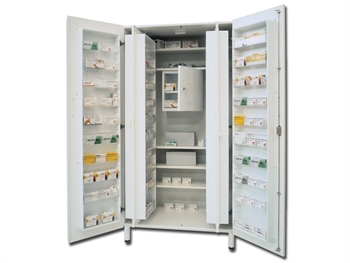 MEDICINE CABINET - bi-laminated board - white