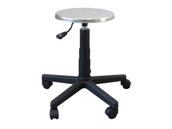 STOOL - s/s seat with castors