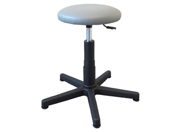 STOOL - padded seat with foot - grey