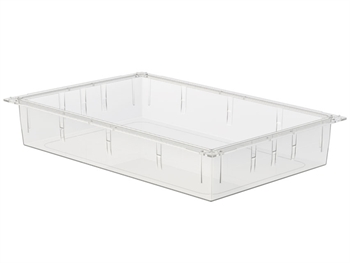 TRANSPARENT PLASTIC ISO DRAWER 600x400x100 mm - closed