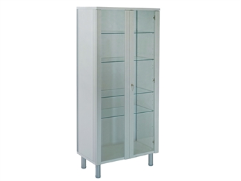 MULTIFUNCTION STORAGE CABINET - light grey