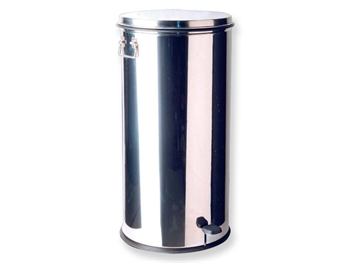 WASTE BIN 70 l with pedal - stainless steel