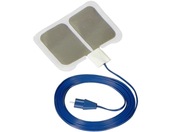 REM SINGLE USE NON WOVEN GROUND PADS WITH SOLID GEL - 3 m cable - Valleylab type - adult