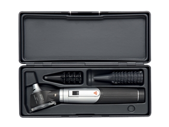 HEINE MINI 3000 LED DIRECT OTOSCOPE with reusable tips and case - black - D-856.20.021