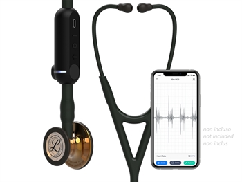 3M LITTMANN CORE DIGITAL STETHOSCOPE - 8863 - black - high polish copper finish