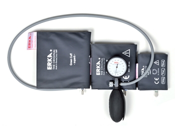 KOBOLD ANEROID SPHYGMOMANOMETER with 3 paediatric cuffs - grey