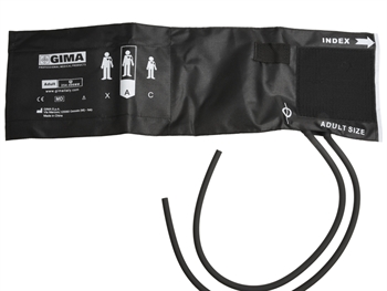 ADULT CUFF + 2 TUBES BLADDER 49x15 cm - nylon black