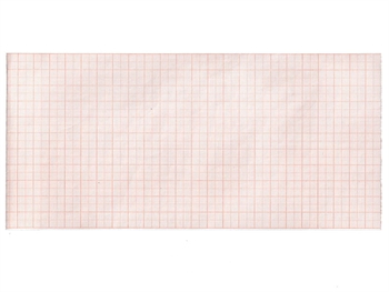 ECG thermal paper 112x23 mm x m roll - orange grid