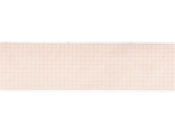 ECG thermal paper 60x30 mm x m roll - orange grid