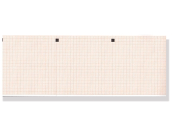 ECG thermal paper 112x100 mm x300s pack - orange grid
