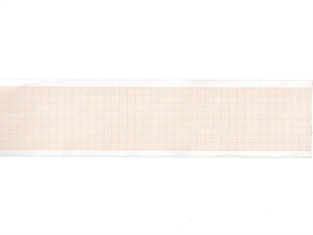 ECG thermal paper 50x20 mm x m roll - orange grid