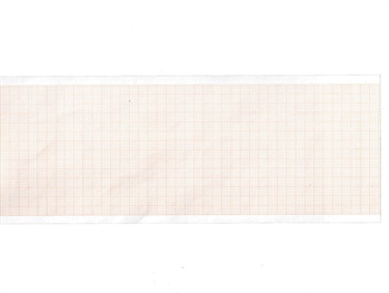 ECG thermal paper 80x20 mm x m roll - orange grid