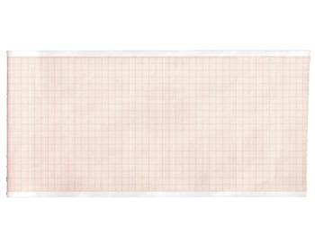 ECG thermal paper 110x20 mm x m roll - orange grid