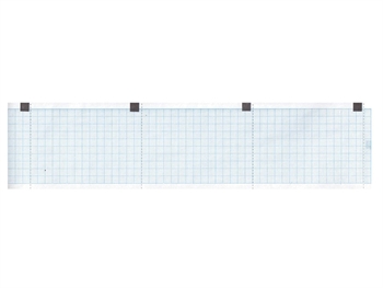 ECG thermal paper 60x15 mm x m roll - blue grid