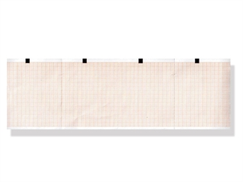 ECG thermal paper 90x70mm x400s pack - orange grid