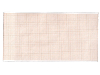 ECG thermal paper 112x27 mm x m roll - orange grid