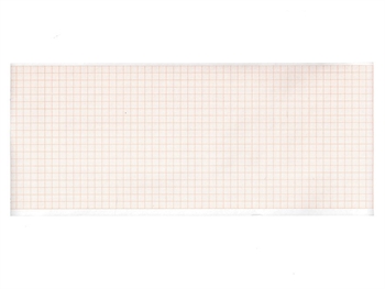 ECG thermal paper 107x25 mm x m roll - orange grid