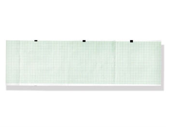 ECG thermal paper 90x90mm x390s pack - green grid