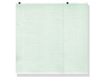 ECG thermal paper 210x140mm x150s pack - green grid