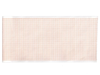ECG thermal paper 110x30 mm x m roll - orange grid
