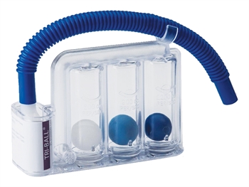 TRI-BALL RESPIRATORY EXERCISER