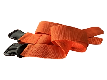 SAFETY BELT 1 piece - polypropylene orange - plastic buckle available March 2025