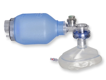 PVC SINGLE USE RESUSCITATOR - child - with Pop-off valve