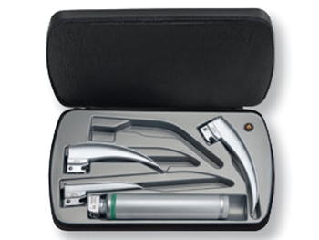 HEINE CLASSIC+ LED LARYNGOSCOPE SET with 3.5V recharg.D6741 handle - 3 blades