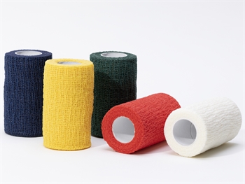 COHESIVE COLOUR BANDAGE 4 m x 8 cm - mixed colours