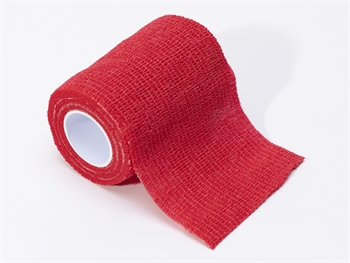 COHESIVE NON WOVEN ELASTIC BANDAGE 4.5 m x 7.5 cm - red