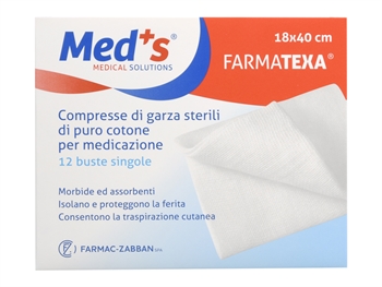 COTTON GAUZE SWABS 18x40 cm - box of 12