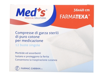 COTTON GAUZE SWABS 36x40 cm - box of 12