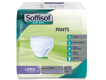 SOFFISOF PANTS/PULLUP - heavy incontinence - large
