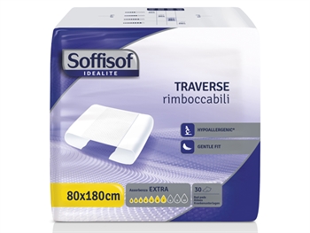 SOFFISOF ABSORBENT BED PADS 80x180 cm - moderate absorbence