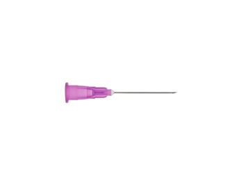 TERUMO AGANI HYPODERMIC NEEDLES 24Gx1" - 0.55x25mm - AN*2425R1 - purple - sterile