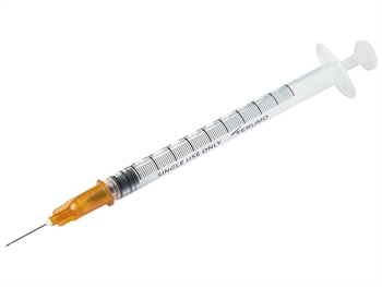 TERUMO SYRINGES WITH NEEDLE 1 ml Tuberculin - 26Gx1/2" - MDSS01S2613E - sterile