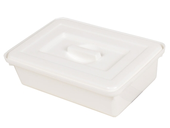 INSTRUMENT TRAY WITH COVER 220x150x70 mm - plastic