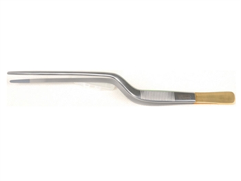 T.C. GOLD CUSHING TAYLOR FORCEPS - 18 cm - rough tips